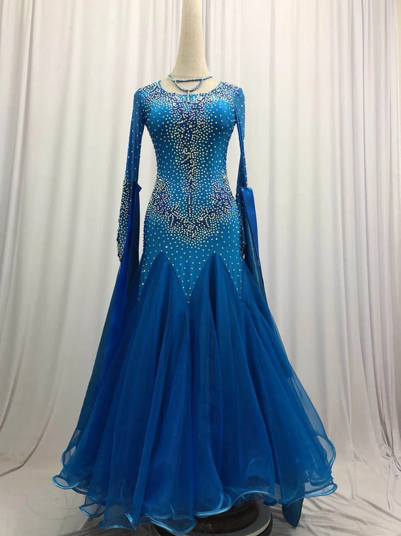 

Ballroom Competition Dance Dresses Women 2021 New High Quality Waltz Dance Skirt Standard Flamenco Ballroom Dancing Dress Adult