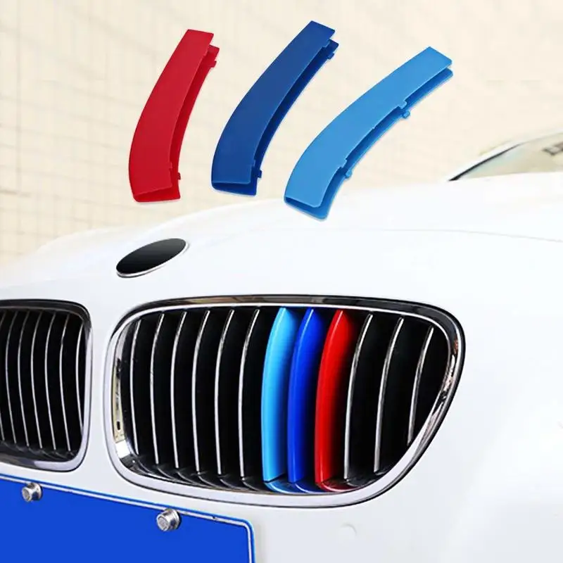 M образная вставка для решетки радиатора в полоску BMW F10 5 серии 2011 2013 528i 535i 550i