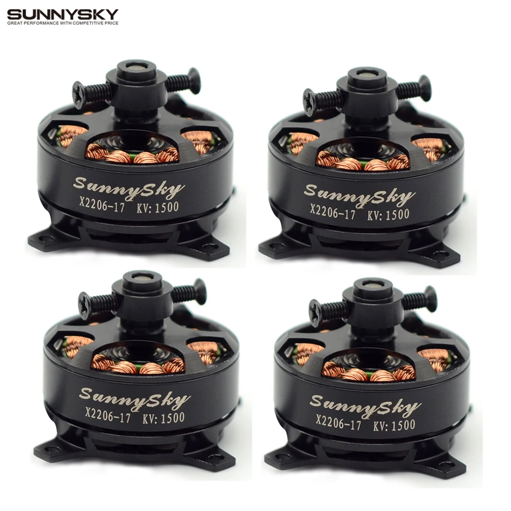 Бесщеточный мотор Sunnysky X2206 1500KV 1900KV 2206 для мультикоптера 4 шт./лот|motor 2206|outrunner brushless