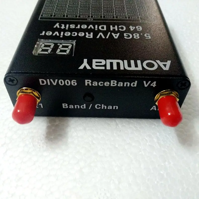 Amoway 5 8G двухантенный видеоприемник RX 64 канала с цифровым светодиодным дисплеем DVR