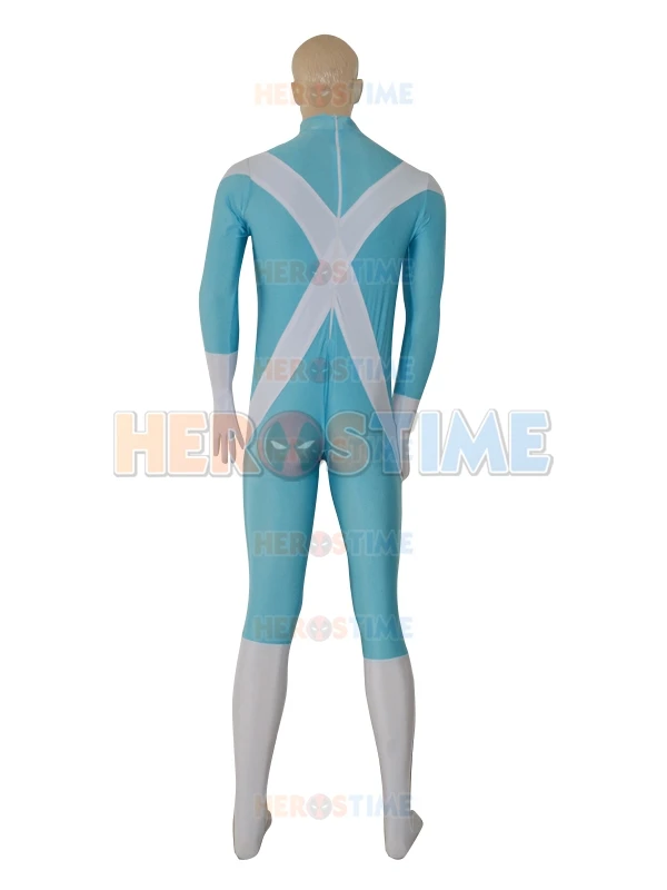 Стиль iceman Marvel Comics Пользовательские супергерой Хеллоуин костюм Xmen Косплей Зентаи комбинезон