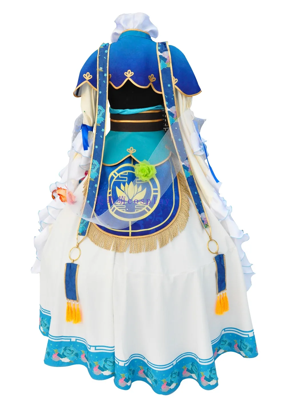 LoveLive! Эли аясе семь счастливых богов Пробуждение Косплей Костюм Хэллоуин платье+ аксессуары для волос+ корона+ обувь