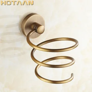 Бесплатная доставка 1 шт. твердый и антикоррозийный латунный держатель для фена стойка держатель Полка YT-8205