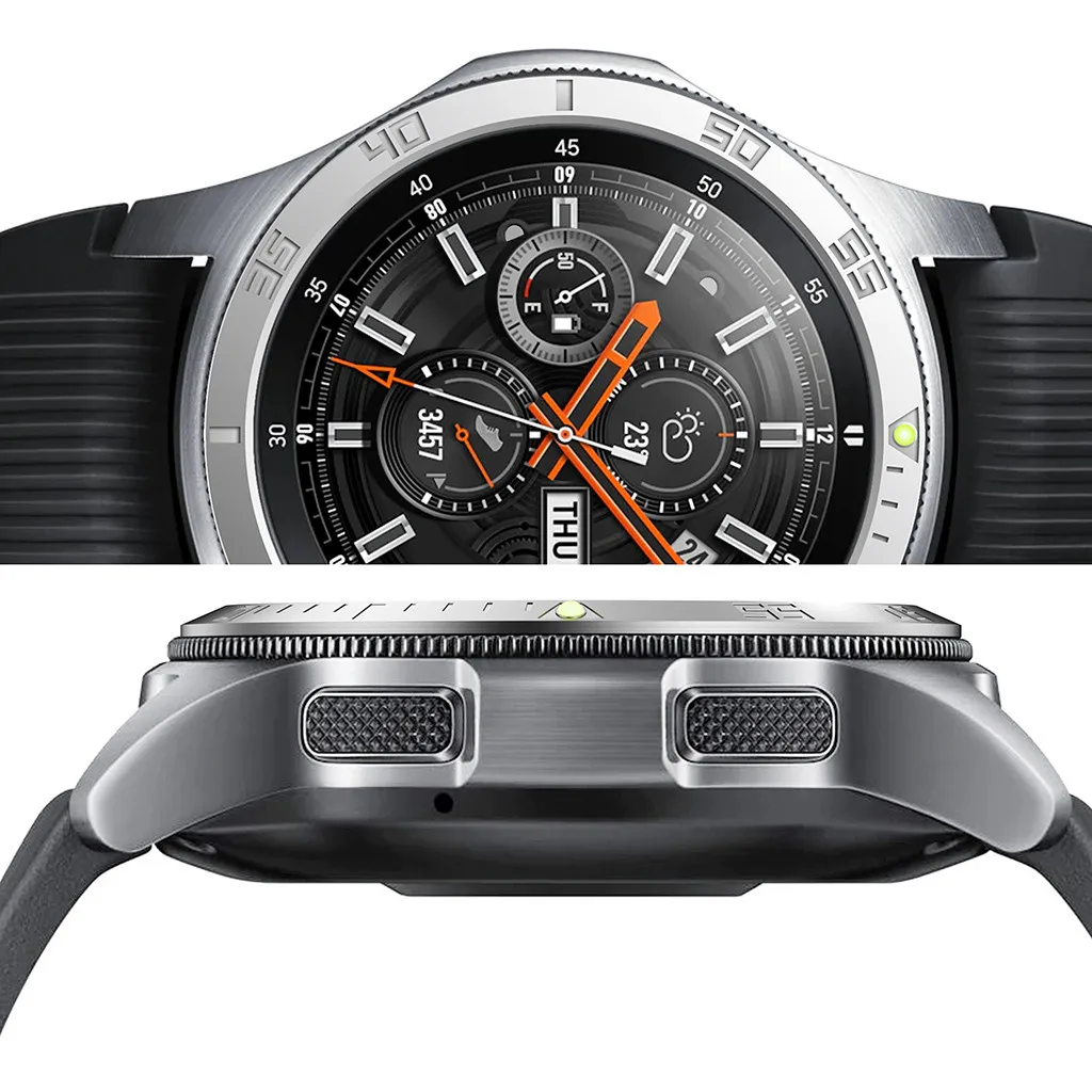 Ouhaobin Смарт-часы Аксессуары для samsung Galaxy Watch 46 мм, драгоценный камень кольцо клеющаяся крышка против царапин светящийся 524#2