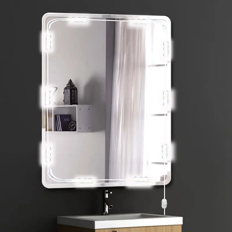 SZYOUMY DIY Стиль светодиодное зеркало с переключателем диммер и источник питания