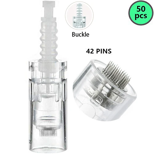 42Pins 50 шт. картриджей подходит для Dr Pen M5/M7/N2 аксессуары Антивозрастная лицевая сторона шрам акне удаление морщин уход за кожей Красота Инструменты - Цвет: 42Pins