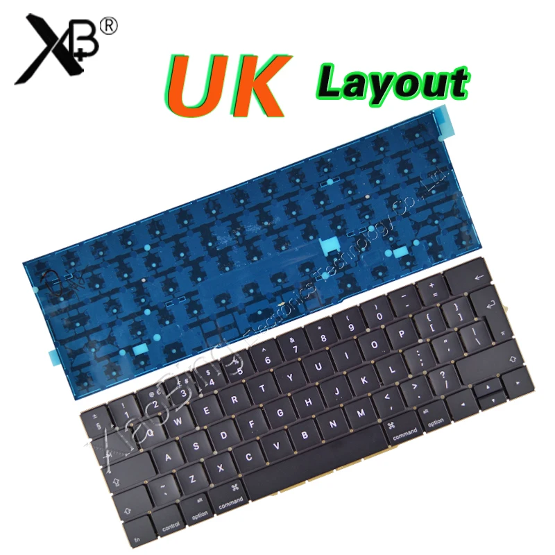 Новая клавиатура A1707 UK для Macbook Pro Retina 15 ''A1707 Клавиатура с подсветкой EMC3072 EMC3162 Late