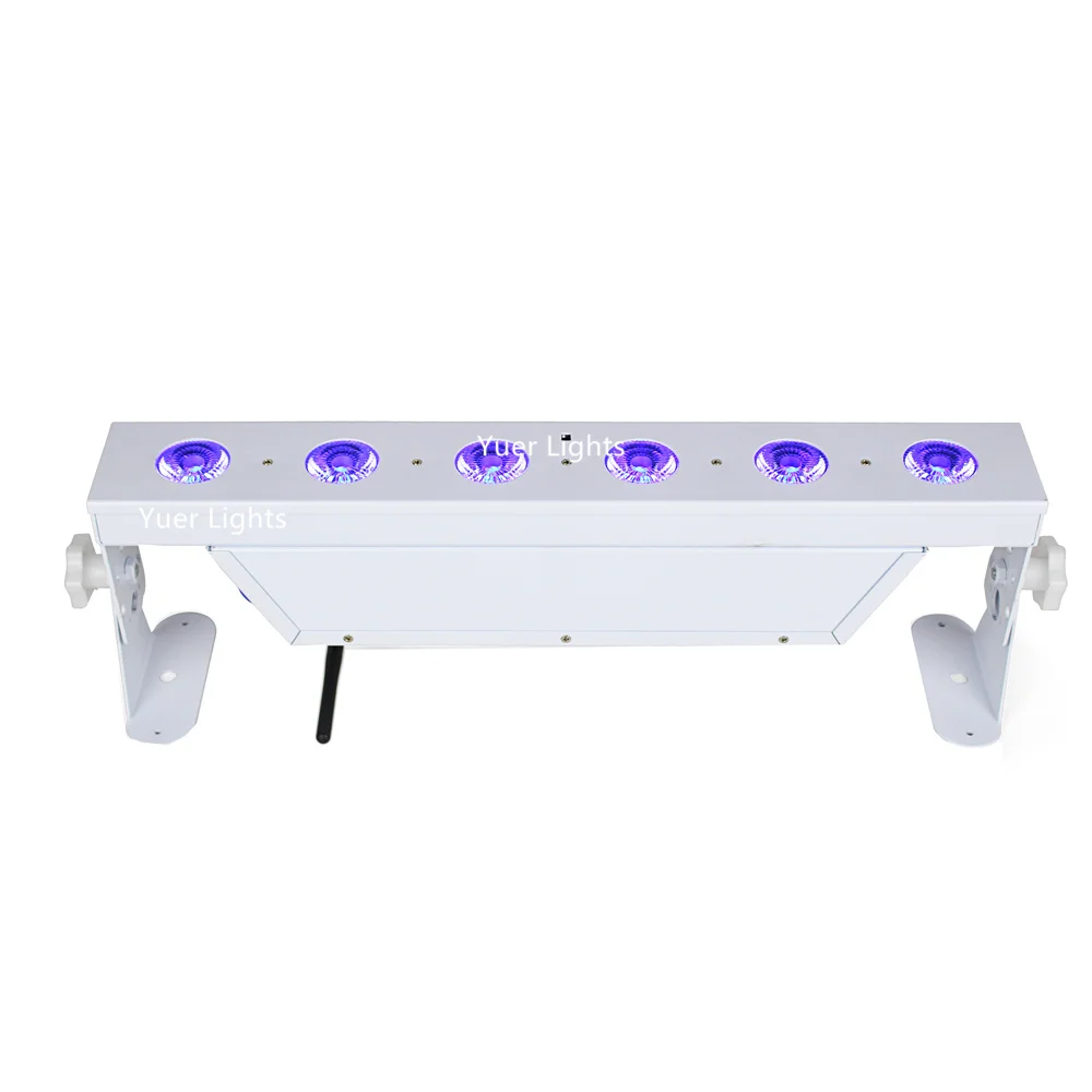 Дистанционное управление/Wi-Fi DMX Uplights высокая яркость 6X18 Вт RGBWY-UV 6 в 1 фонарь для