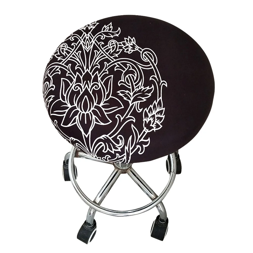 Мягкое эластичное сиденье для встреч чехол офиса и дома из полиэстера круглый