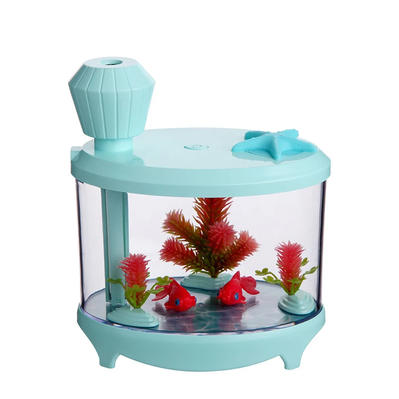 

DC5V 460ML Fish Tank Humidifier Night Light Mini USB Air Diffuser Mist Maker Multifunction Aquarium Crystal Clear Home Decor