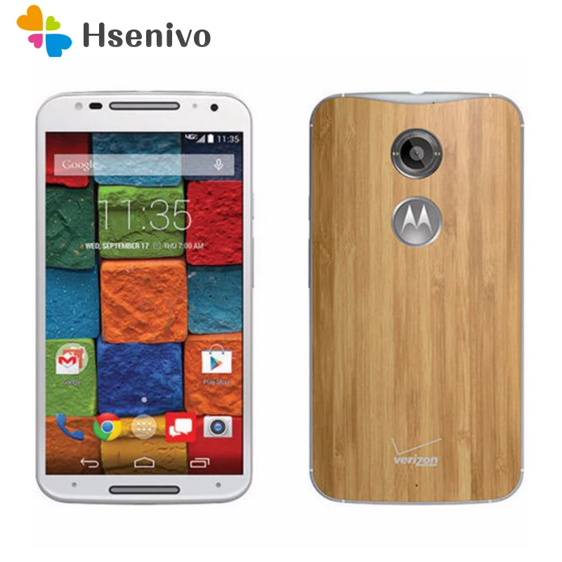 Восстановленный разблокированный телефон Motorola Moto X XT1096 2 го поколения сенсорный