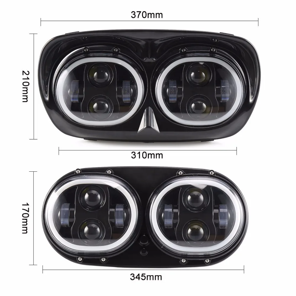 Светодиодный прожектор 80 Вт для езды на мотоцикле Harley|for harley|light forroad glide headlight |