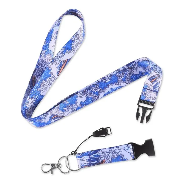 WAVE Remove Before Flight Lanyards для брелок для ключей для карт бейдж для спортзала брелок-шнур держатель для ключей DIY висячий веревочный брелок шнур - Цвет: WAVE