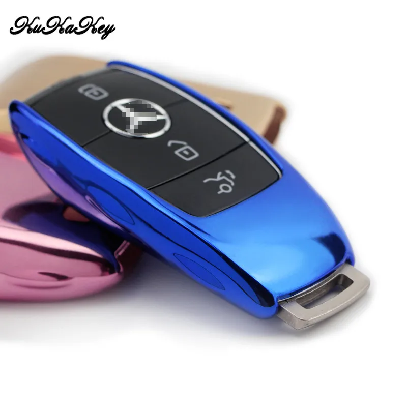 Kukakey ТПУ для Mercedes Benz E S Class E200 E260 E300 E320 W213 кошелек ключи колец Крышка чехла брелок
