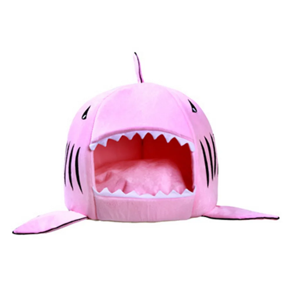 Pink 1 шт., кровать для собаки акулы, кошки, кровати и коврики, домашний спальный диван-кровать для домашних животных, маленькая средняя кровать для домашних животных, котенок, домашний питомник, моющийся коврик - Цвет: Pink