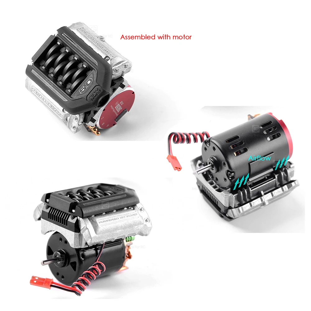 1 шт. F11 V8 5 0 имитация радиатора охлаждающий вентилятор для 1:10 Радиоуправляемый