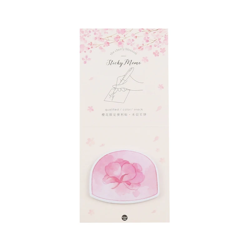 Luankong розовый цветок вишни блокнот планировщик sticky note бумажная наклейка kawaii канцелярские принадлежности pepalaria 30 страниц