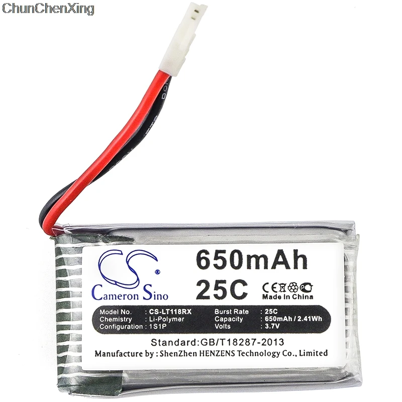 Аккумулятор Cameron Sino 650mAh Для Cheerson CX 30W для HUAJUN W609 10 9 JJRC H5C H9D WLtoys V931|Цифровые
