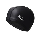 2019 эластичная Водонепроницаемая полиуретановая Защитная шапка с длинным ворсом для плавания, шапка для бассейна, шапка для плавания, свободный размер для мужчин и женщин