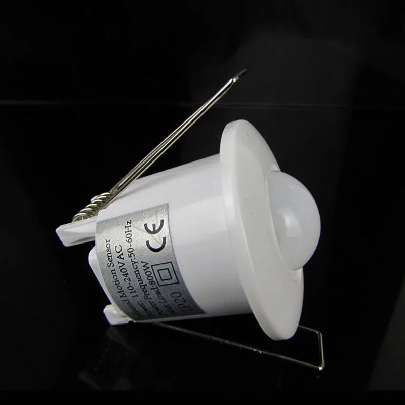 Миниатюрный утопленный светильник с датчиком движения 110 240 В переменного тока 50