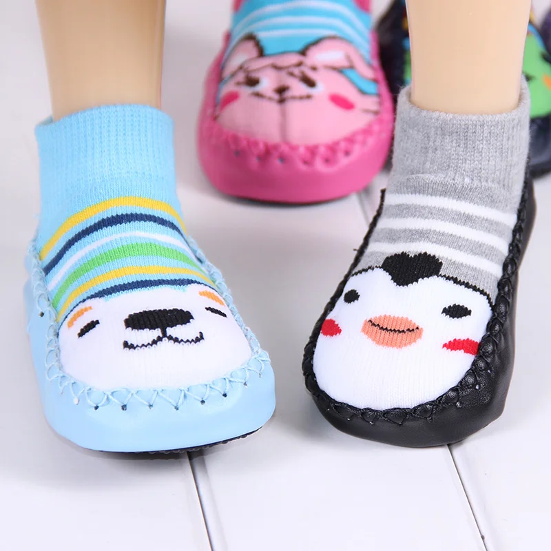 baby floor socks cotton boys girls soft cartoon Baby Toddler Non-Slip Booties Shoes Socks Autumn Winter Thicken Antiskid Sock | Детская