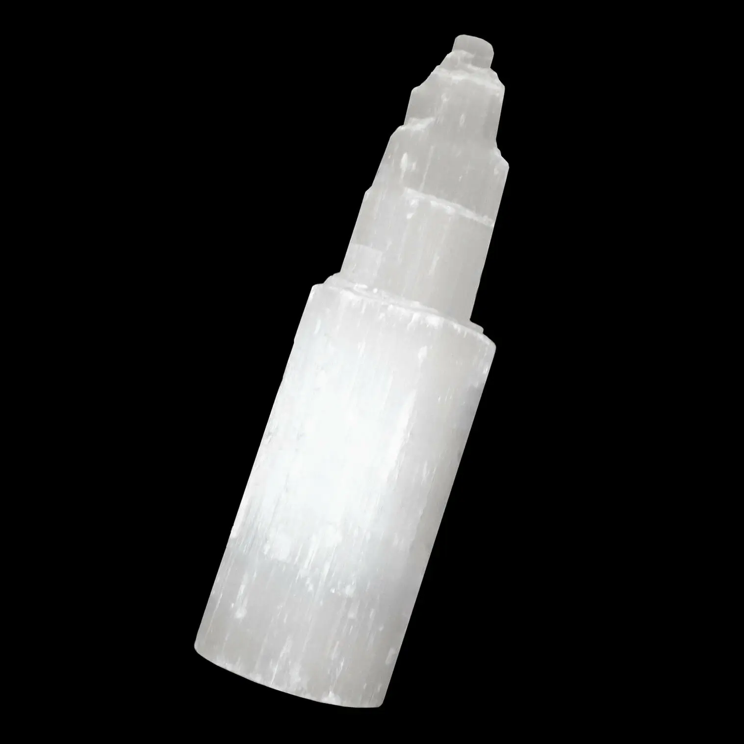 Натуральный кварцевый кристалл селенит лампа пламя Рейки Исцеление минеральный