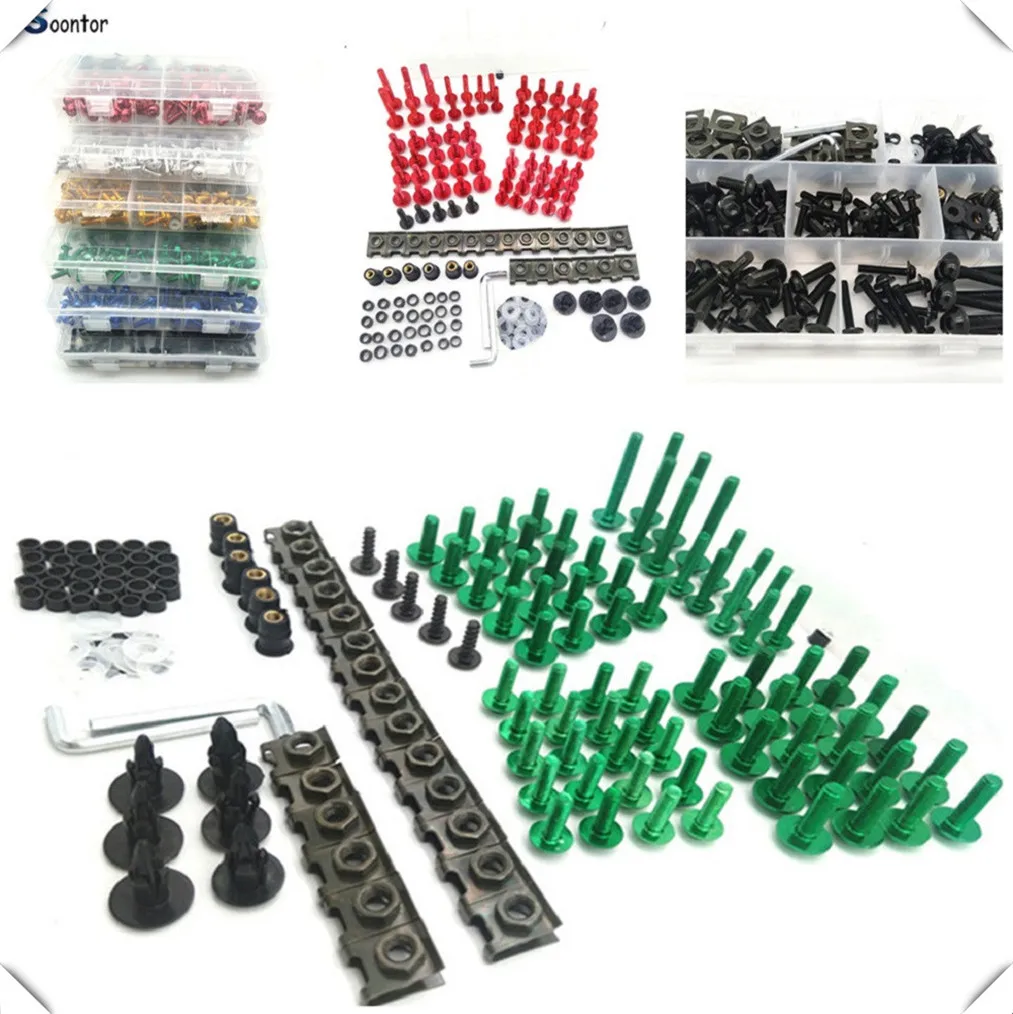 

Motorcycle Fairing Body Bolts set Kit Fastener Screw Nuts For KTM AdventuRe R HONDA F4 F4i CBR900RR NC700 S X VTX1300