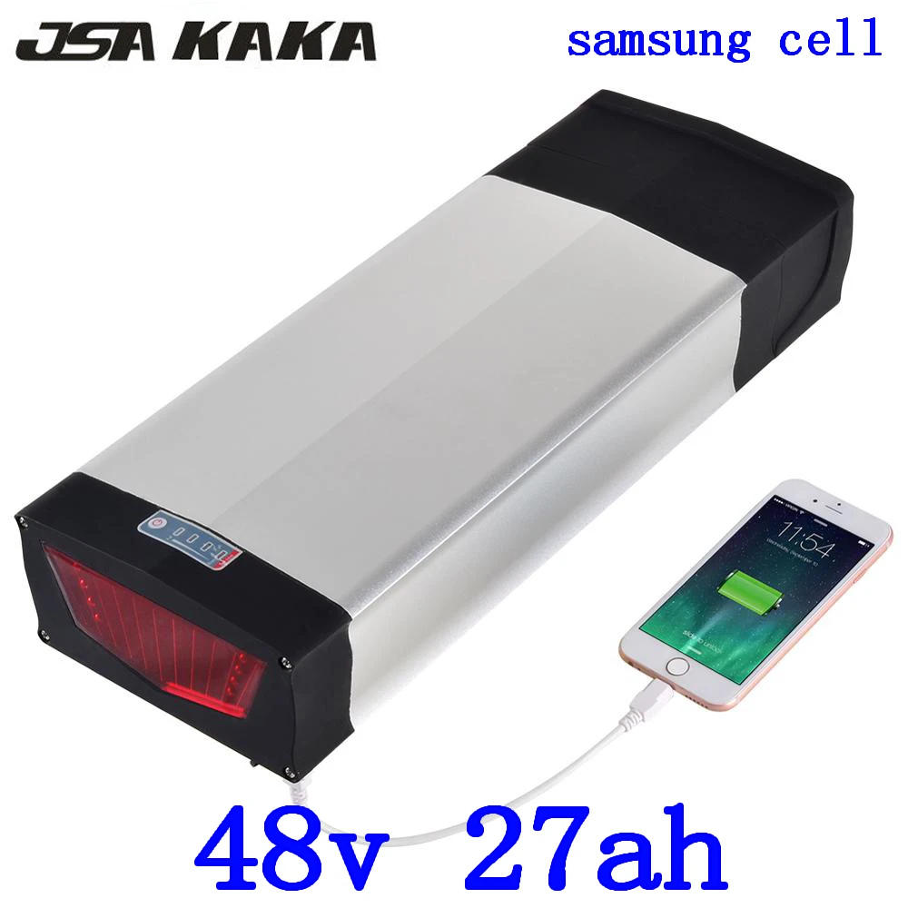 Литиевая батарея для электровелосипеда samsung 48 В 1000 Вт 1500 2000 27 Ач 20 21 24 Ач|Батарея
