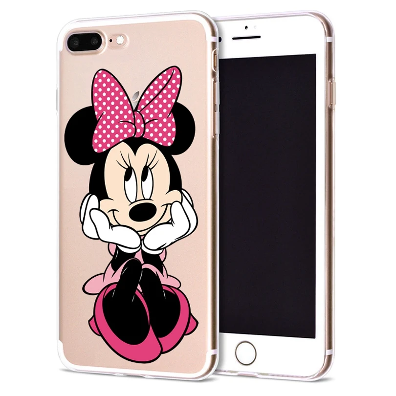 Чехол для Apple iPhone 6 6S 7 Plus X 10 милый мягкий чехол из ТПУ с Минни Оригинальный 8 B312 |