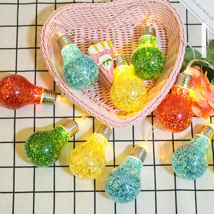 1 5 м 10LED хлопковые Бальные гирлянды вечерние свадебные рождественские украшения