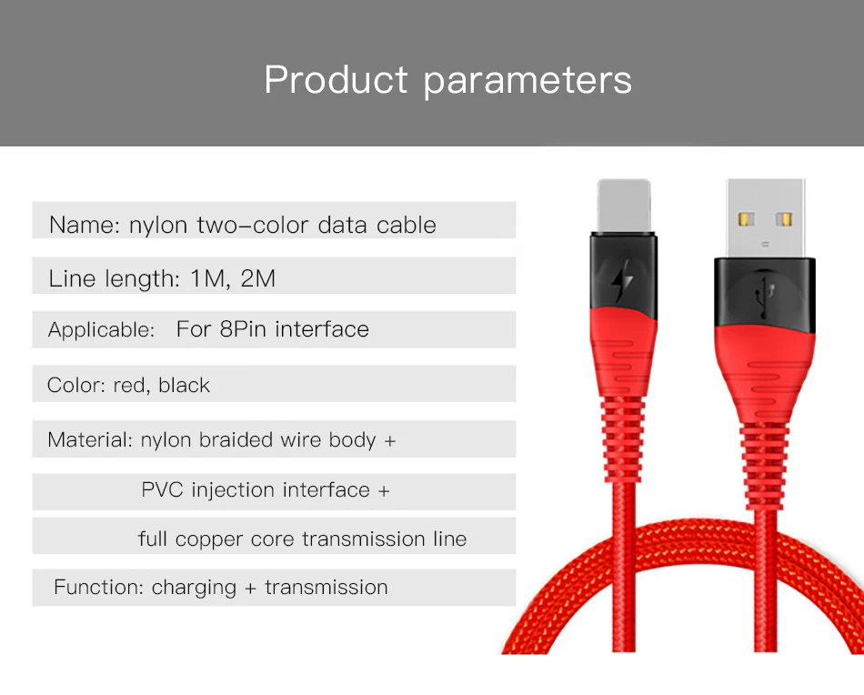 Прочный нейлоновый usb-кабель ACCEZZ для iPhone X XS MAX XR 8 7 6S 5 Plus, кабель для зарядки и передачи данных 2 м для Apple, длинный зарядный кабель