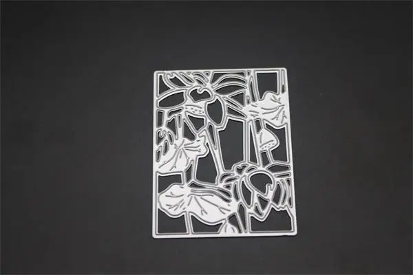 silver Дизайн Цветочная рамка металлические режущие штампы трафареты для DIY штамп для скрапбукинга/фотоальбом декоративное тиснение DIY бумажные карты - Цвет: silver