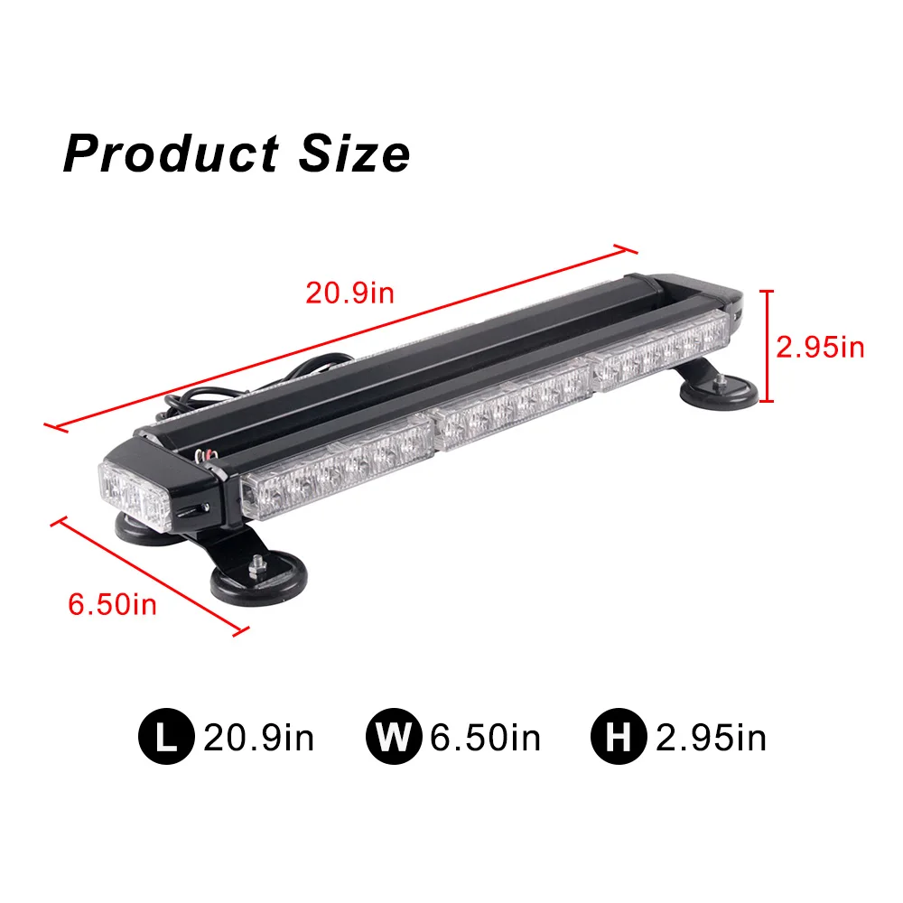 21 дюймов 42 W Led ближний свет 12 V Янтарная светодиодные лампы для грузовика, трактора 4x4 Автомобильная сигнальная проблесковый маячок света