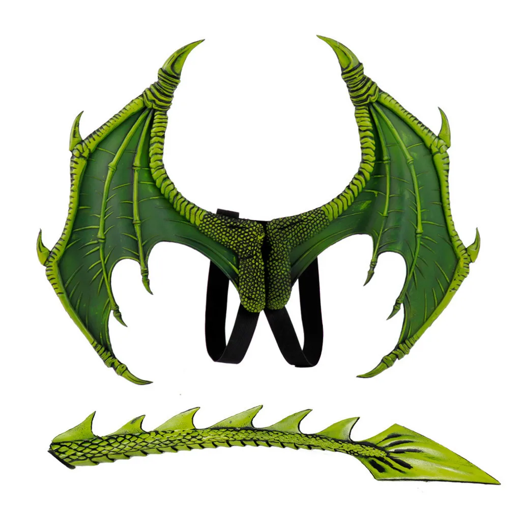 Cosplay How to Train Your Dragon costume props kids adult black demon dragon vampire wings mask halloween carnival purim props