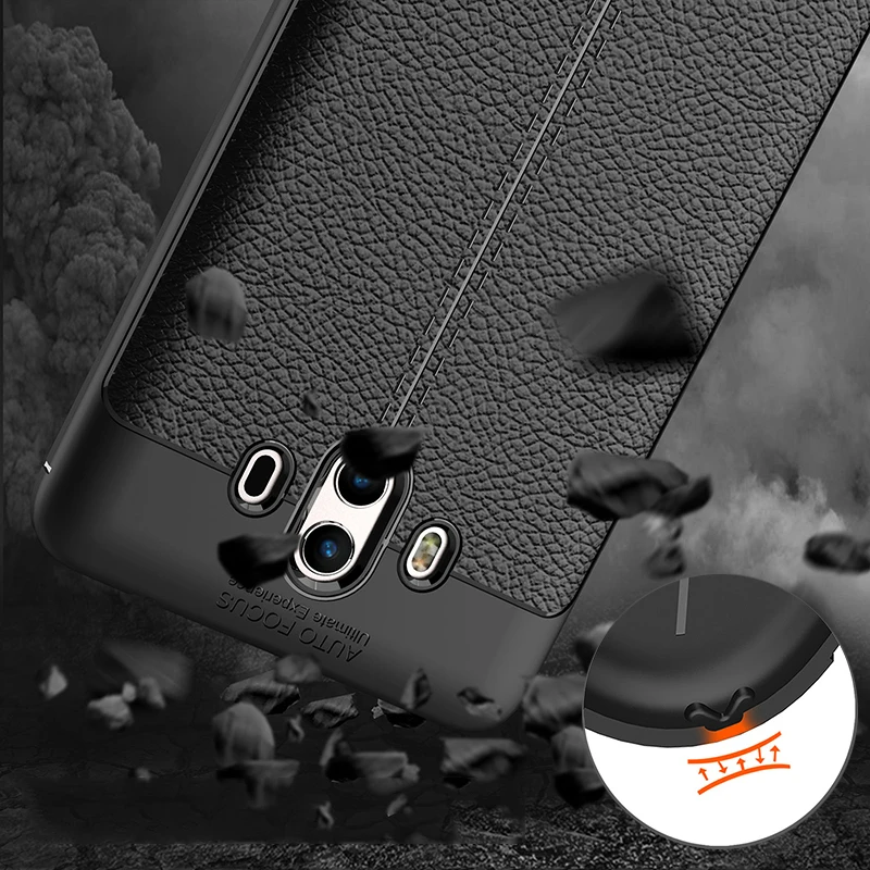 Huawei Mate 10 case Leather Back Soft TPU Luxury Cover Shockproof Mobile Phone Cases Silicone Shell for Mate10 Pro Case |