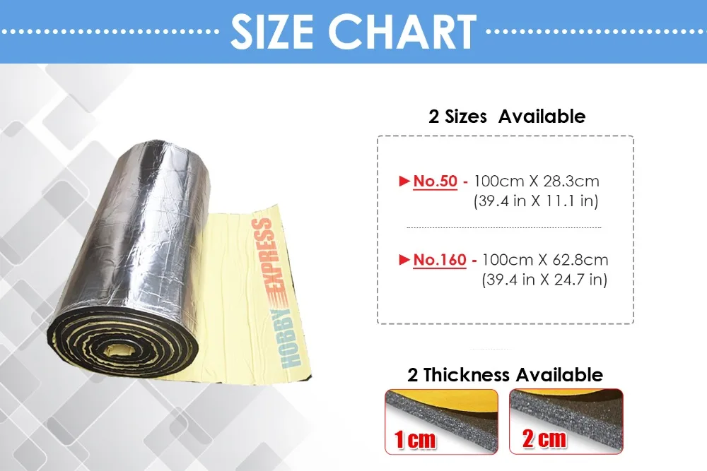 Arrowzoom 1 Meter Self-Adhesive Fire-proof Pipe Insulation Rubber Foam Mat Sound Deadening Aluminum Foil Face | Дом и сад