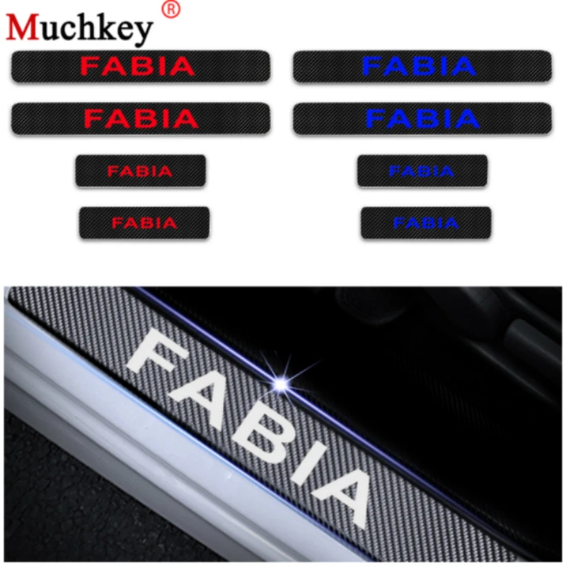 Дверные пороги для SKODA FABIA двери порог пластина Накладка на задний бампер порога