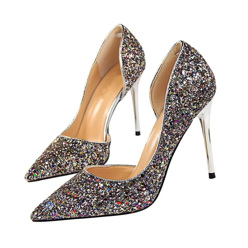 

ASUMER fashion spring autumn women pumps pointed toe shallow thin heel prom shoes sexy super high wedding high heels shoes