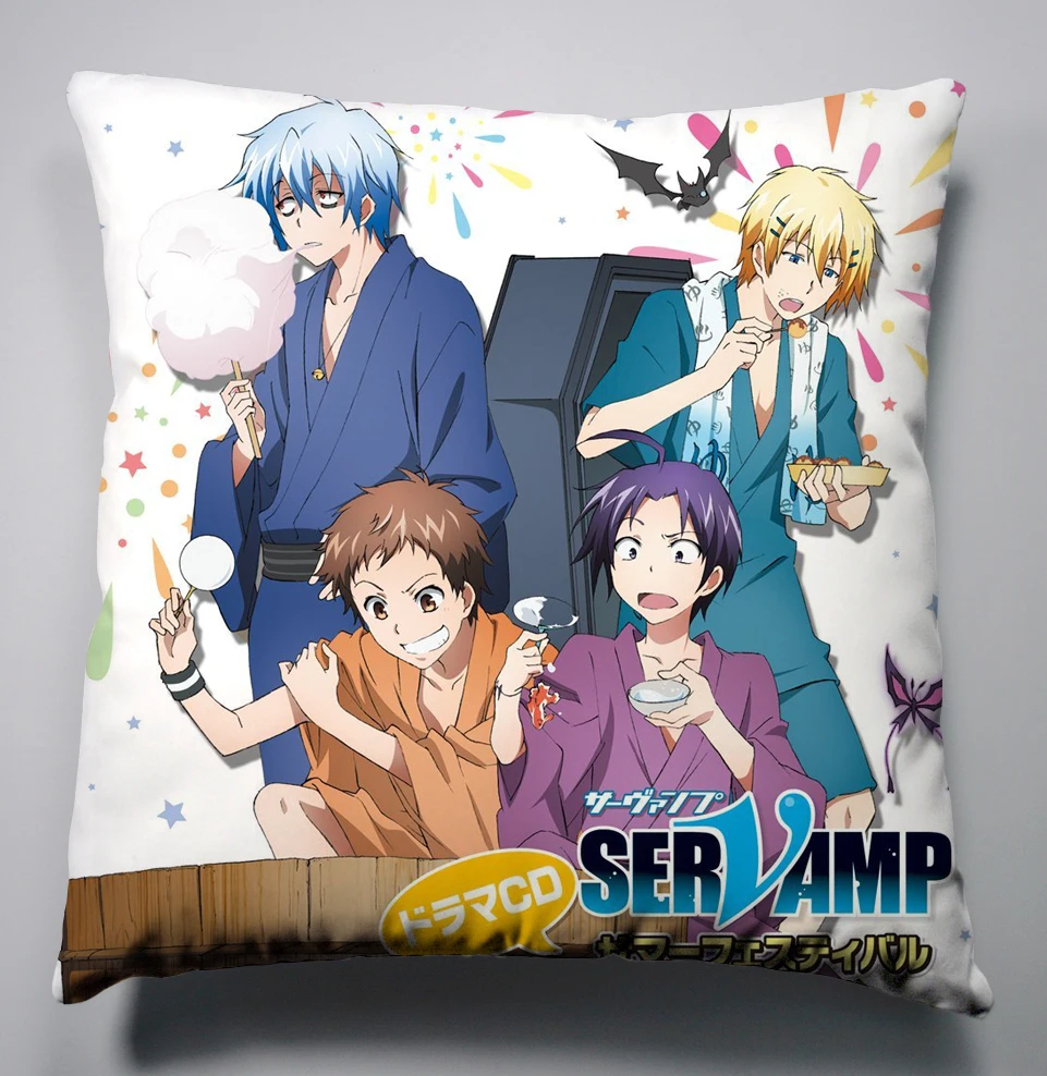 Аниме Манга SERVAMP 40 х см шелковая наволочка чехол для подушки сиденья постельные