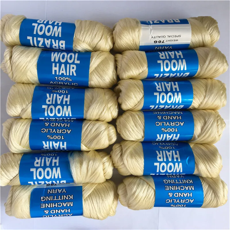 Бесплатная доставка 5 шт. бразильские из шерсти пряжа для плетения и сенегальское