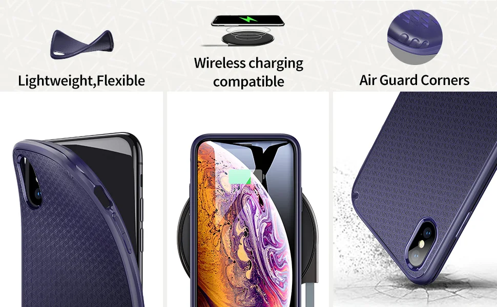 Чехол ESR для iPhone X XS XR XS Max, чехол Kikko с гибким и надежным захватом, дизайн, защита воздуха, угловая, надежная ручка для iPhone