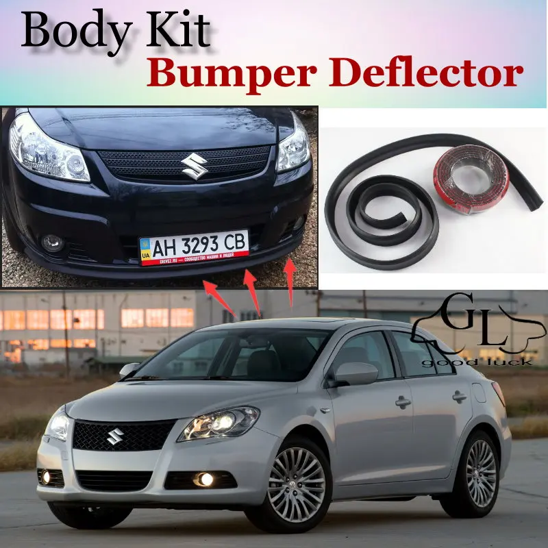 Бампер для губ дефлектор Suzuki Kizashi 2009 ~ 2015 передний спойлер юбка TopGear тюнинг