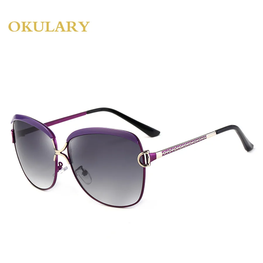 OKULARY поляризованных солнцезащитных очков Для женщин Мода Glasse Брендовая