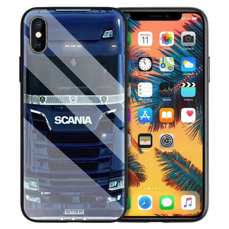 07 Грузовик SCANIA с принтом, из силикона мягкий чехол для Apple iPhone 7 8 6 6S 11 11Pro X XR XS MAX Plus 7P 6 8P 7+ 8+ Защитная крышка - Цвет: 07