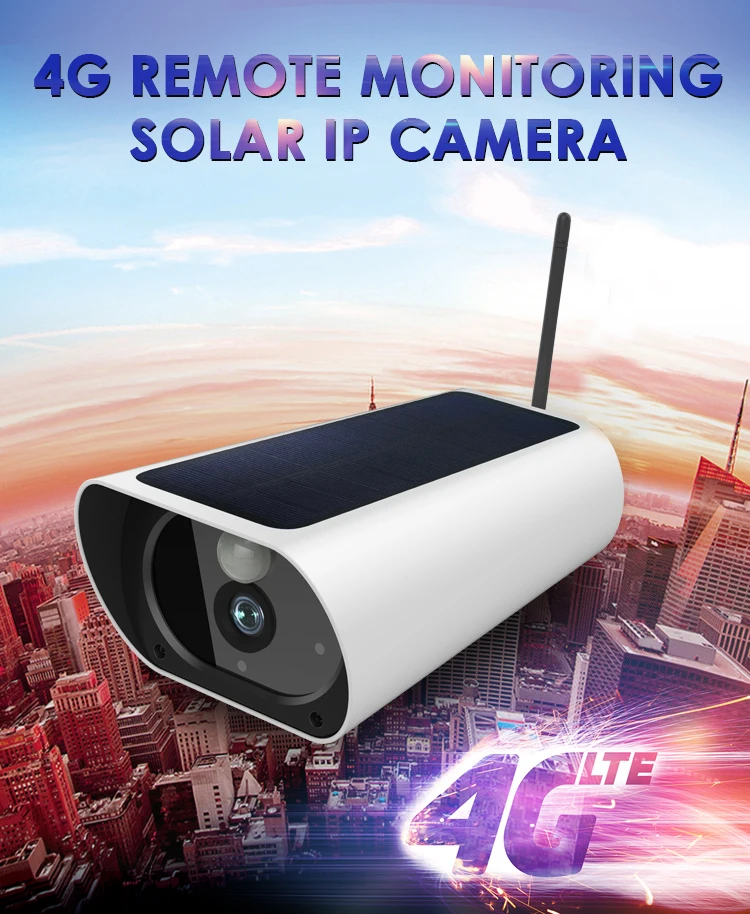 Outdoor 4G Solar Camera CCTV Video Security Surveillance GSM SIM Card WiFi Camera From LEEKGOVISION Factory