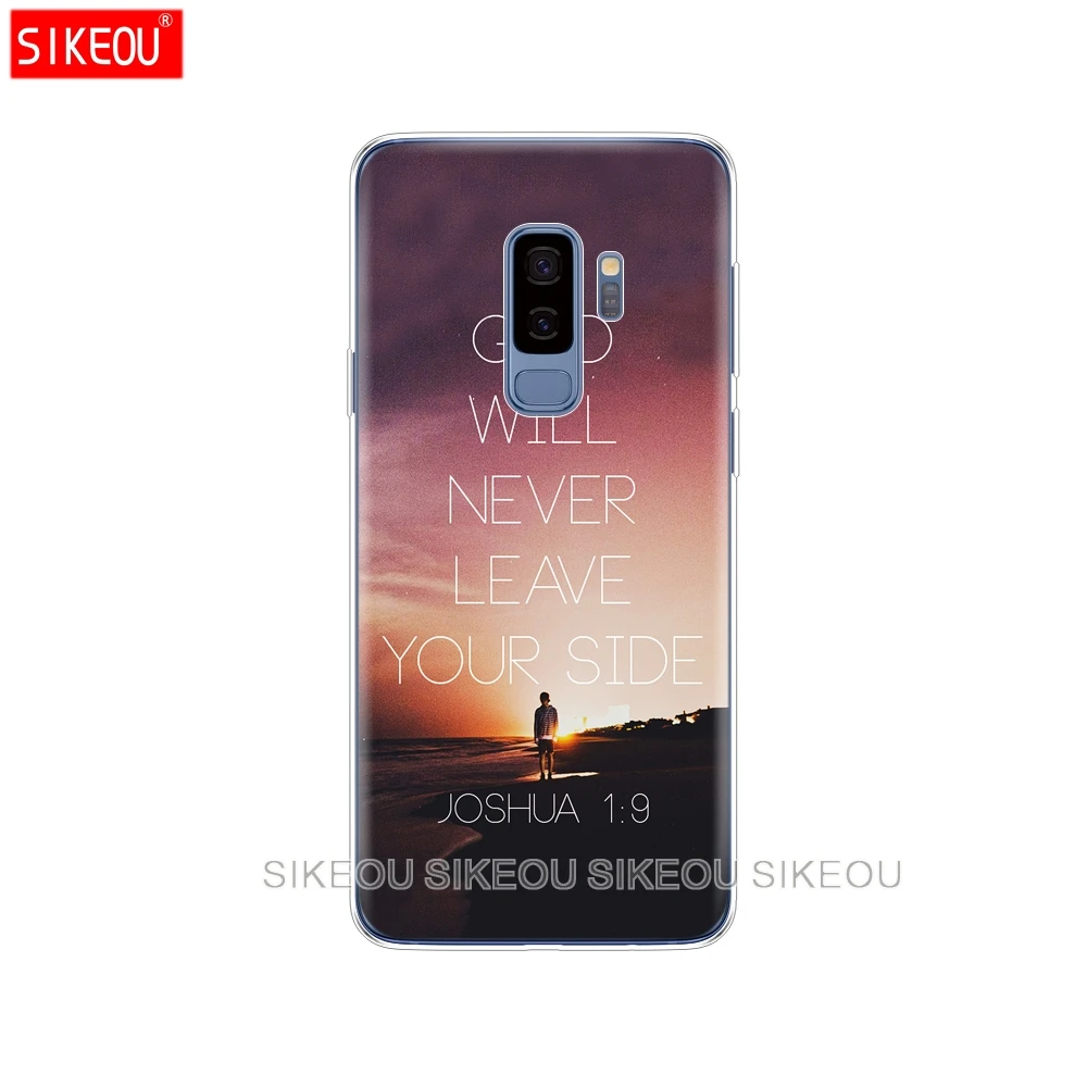 Силиконовый чехол для Samsung Galaxy S9 S8 S7 S6 edge S5 S4 S3 PLUS телефона с христианскими