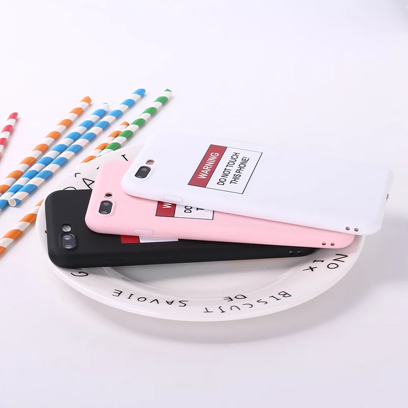 Летние простые буквы слова Модный мягкий силиконовый матовый чехол Fundas Coque Cover