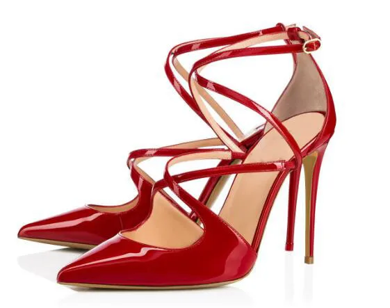 

Туфли-лодочки Женские однотонные, заостренный носок, высокий тонкий каблук, вечерняя Обувь, черные, красные, телесные