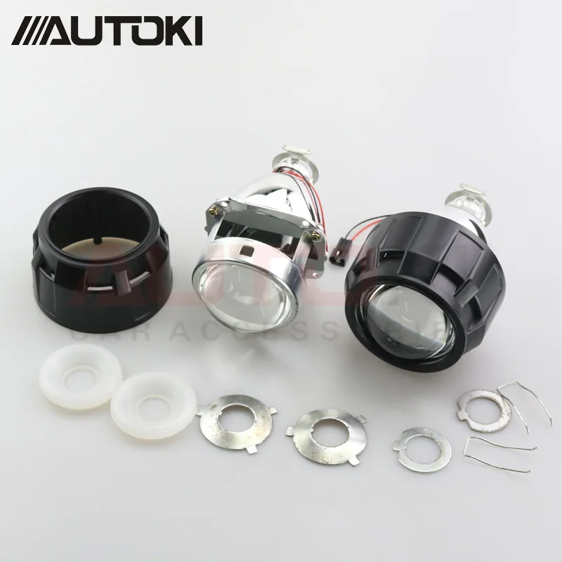 Автомобильный Стайлинг металлический 2 5 дюймов Bi xenon HID объектив проектора + DIY