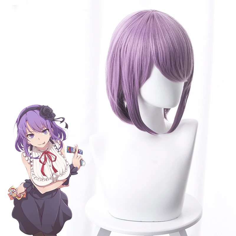 Dagashi Kashi Shidare Hotaru косплей волос 35 см маскарадный светильник фиолетовый головной